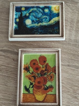 2 Imanes de Nevera Cuadros Van Gogh