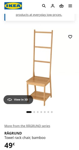 Silla con estantería RÅGRUND Ikea