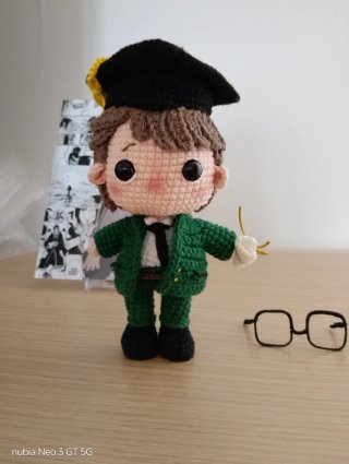 Muñeco Amigurumi Graduado Personalizado
