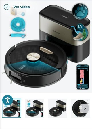 Robot Aspirador Conga Y100 Spin AI