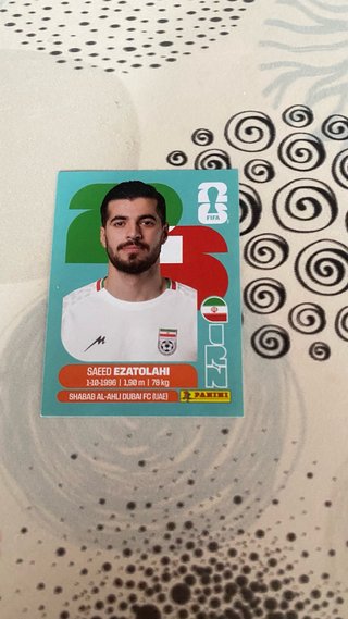 Cromo Panini Saeed Ezatolahi Mundial 2026