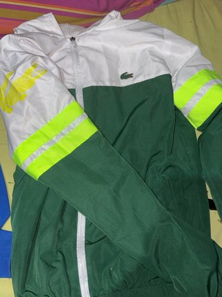 Sudadera Lacoste Verde y Blanca