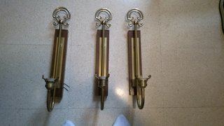 Set de 3 Apliques de Pared Clásicos