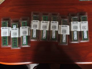 9 Blísteres Memoria RAM 2GB (18 Módulos= 36gb)