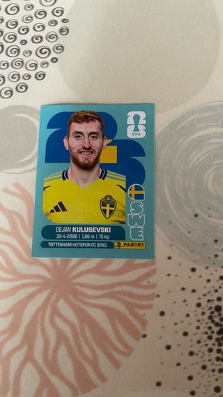 Cromo Panini Dejan Kulusevski - Mundial 2026