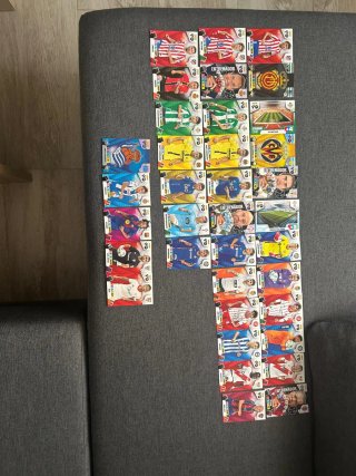 Lote de 36 cromos de fútbol