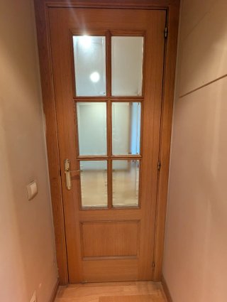 2 Puertas de Madera con Cristal