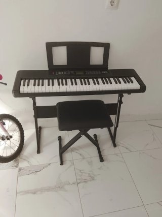 Piano Electrónico con Soporte y Banqueta nuevo