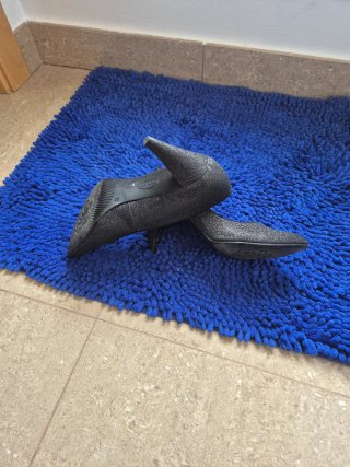 Zapatos de Fiesta Negros con Brillo