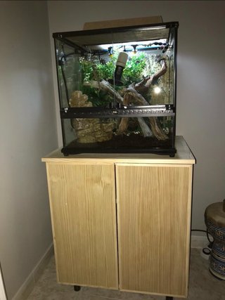 Terrario para Reptiles con Mueble