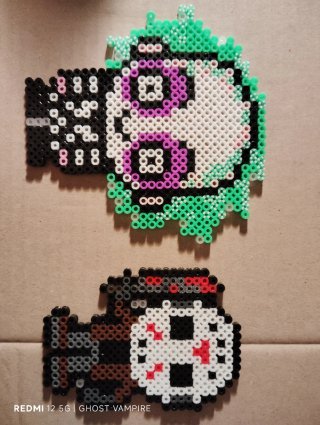 Lote 2 Figuras Hama Beads Halloween