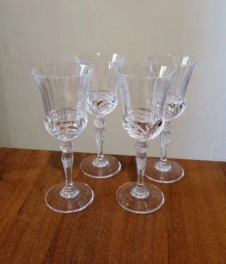 Set 4 calici in cristallo