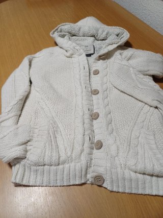 Chaqueta de punto con borreguillo Bershka