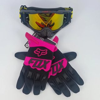 Pack Guantes FOX + Gafas 100% Motocross Enduro MTB