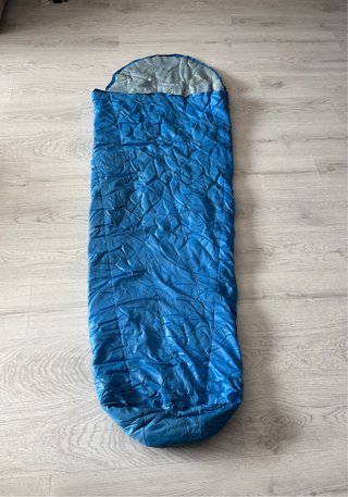 Saco de dormir (185 cm largo) con funda