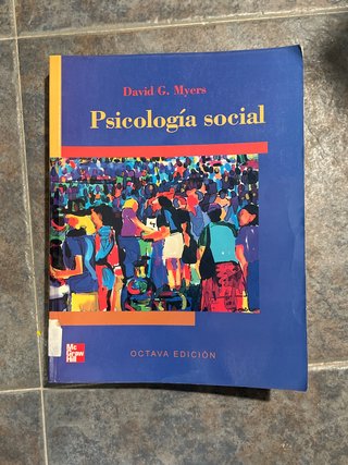 Libro Psicología Social David G. Myers