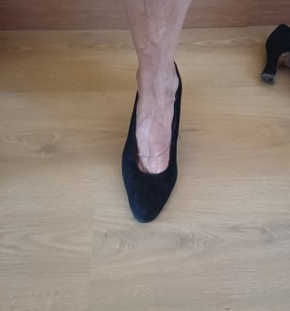 Zapatos de ante negros