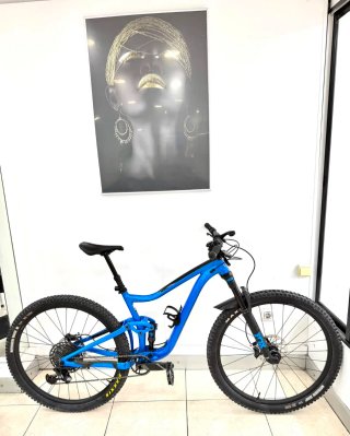 Bicicleta de Montaña Doble Suspensión Azul