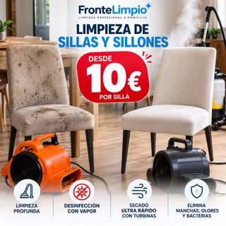 Limpieza de Sillas y Sillones desde 10 €