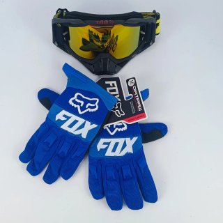 Pack Guantes FOX + Gafas 100% Motocross Enduro MTB