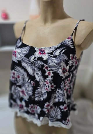 Blusa de tirantes estampada