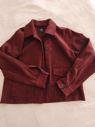 Chaqueta efecto ante Zara