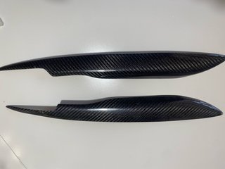 Pestañas para faros Audi A4 (2007) carbono
