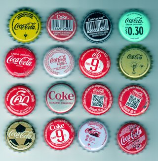 X16 ADESIVI COCA COLA EDIZIONE SPECIALE RARE 19Z