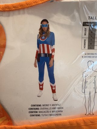 Disfraz Adulto Capitán América Mujer Talla M