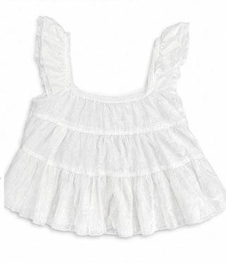 Blusa blanca con volantes
