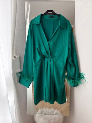Vestido Zara Verde Talla XL