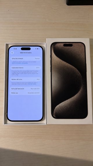 iPhone 15 Pro Max 256GB Titanio Natural