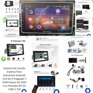 Pantalla Android 10.0 9 Pulgadas 1DIN JOYING