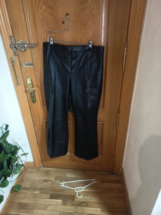 Pantalón de Polipiel Negro Talla XL