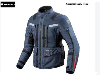 Chaqueta Moto REVIT Sand 3 Azul/Negra Talla L