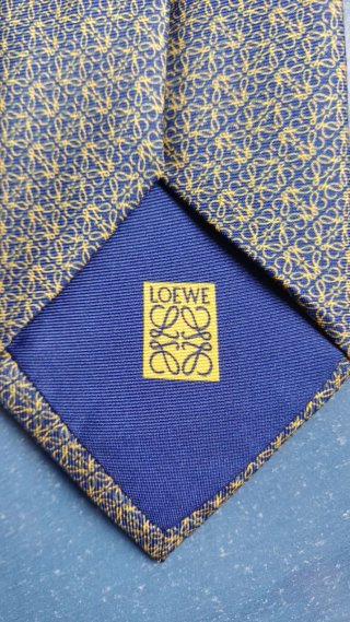 Corbata LOEWE Azul y Amarilla