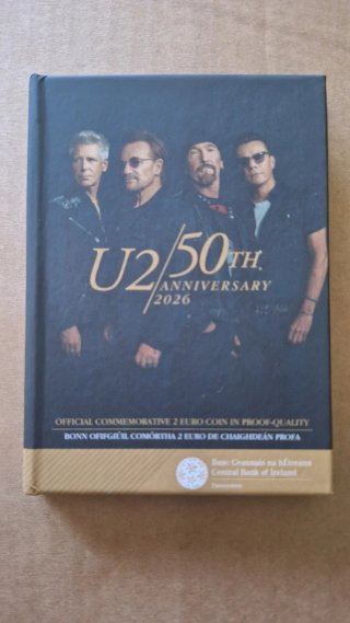 Moneda Conmemorativa U2 Proof 2 Euro