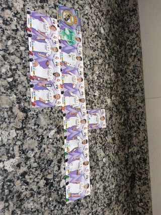 Lote de 15 Cartas de fútbol Real Madrid