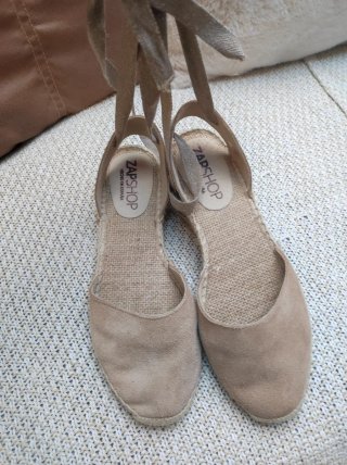 Alpargatas Planas Zapshop Beige