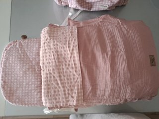 Saco de Invierno para Capazo Rosa