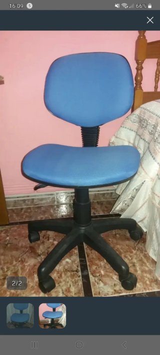Silla de escritorio azul