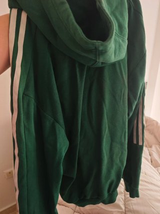 Sudadera Adidas Verde con Capucha