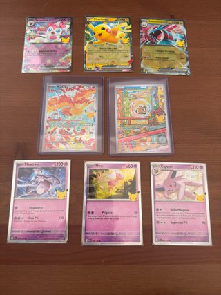 Lote 8 Cartas Pokémon 30 Aniversario