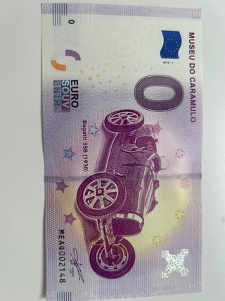 Billete Souvenir 0 Euro Museu do Caramulo