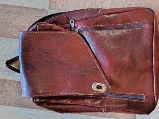 Mochila de Piel Marrón
