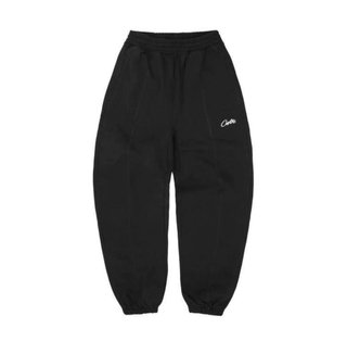 Pantalón Corteiz Negro Bordado blanco anchos