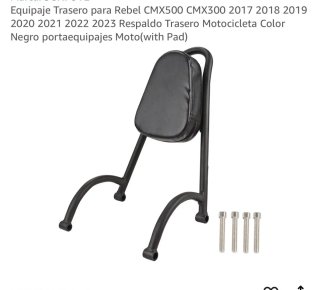 Respaldo Trasero para Honda Rebel CMX