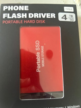 SSD Portátil 4TB Rojo