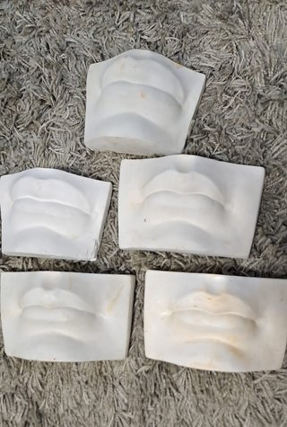 Modelos anatómicos/artísticos de labios escayola