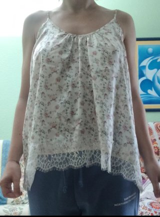 Camiseta de tirantes con estampado floral